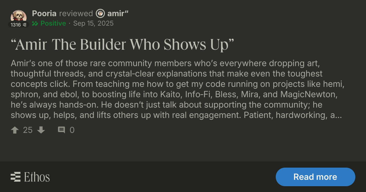 Pooria left a positive review for amir“
