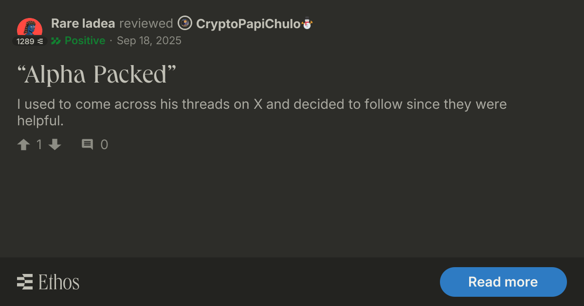 Rare ladea left a positive review for CryptoPapiChulo⛄️